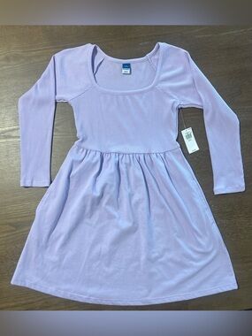 Brand New Girls' Old Navy Small Lavender Long-Sleeve Dress
